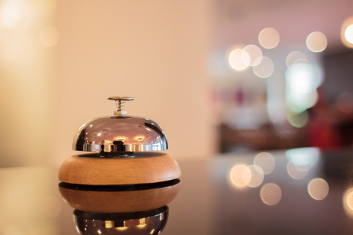 A service bell in a hotel