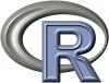 R User Group logo - R with a swoosh