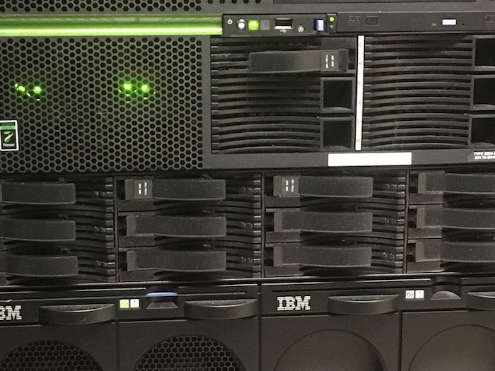 Photo of AIX server rack