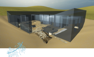 3D image of excavated Roman home.