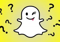 Snapchat surrounded by question marks