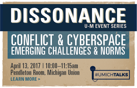 Dissonance: Conflict & Cyberspace graphic