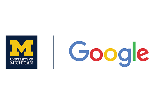 U-M and Google wordmarks separated by vertical line
