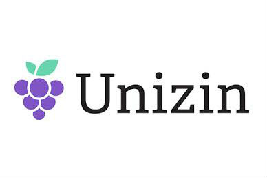 Unizin logo: purple grapes, green leaves, black text that reads "Unizin"