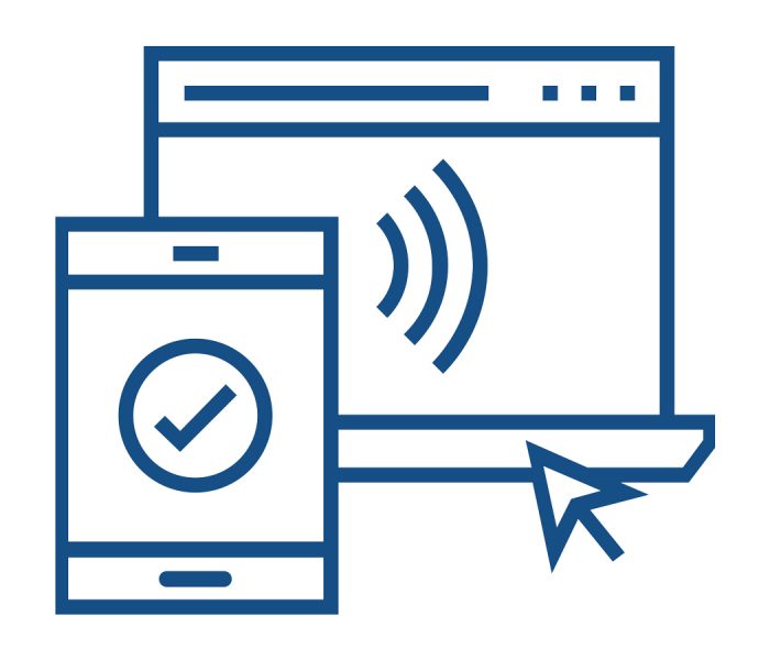 An illustration depicts a digital access management system