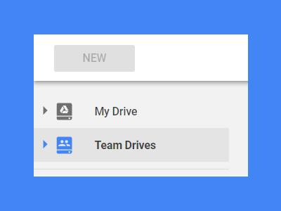 Team Drive UI screenshot