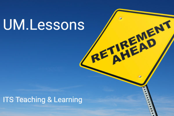 UM.Lessons with Retirement Ahead street sign