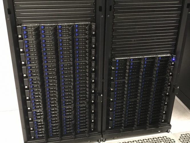 rack showing cavium nodes