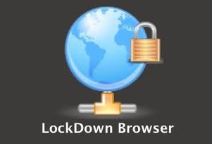 LockDown broweser, globe with padlock