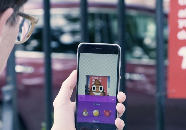 hand holding phone showing mirage app