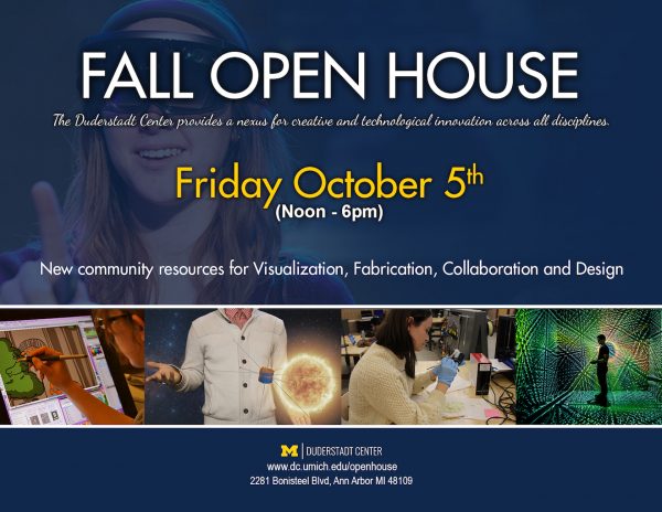 Duderstadt open house poster