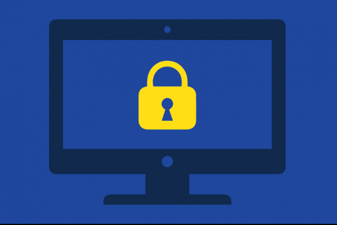 Conceptual graphic of online privacy