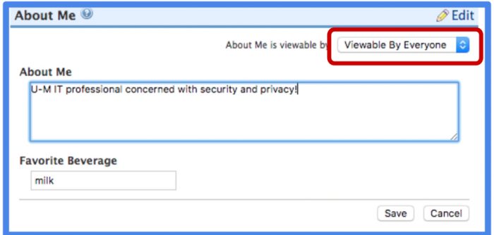 screenshot of privacy settings UI