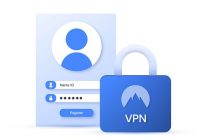 login screen and lock with "VPN"