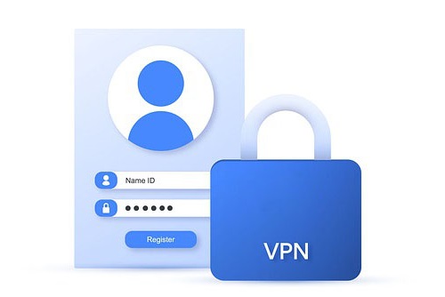 login screen and lock with "VPN"