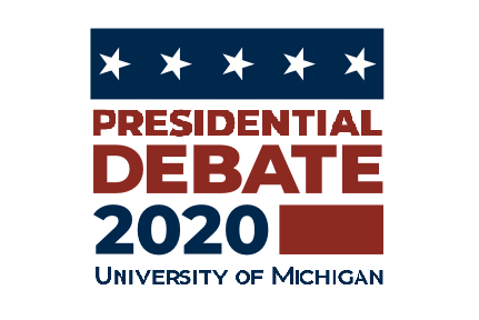 Presidential Debate 2020 University of Michigan logo
