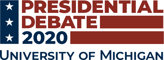 Presidential Debate 2020 University of Michigan logo