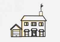 cartoon illustration of house