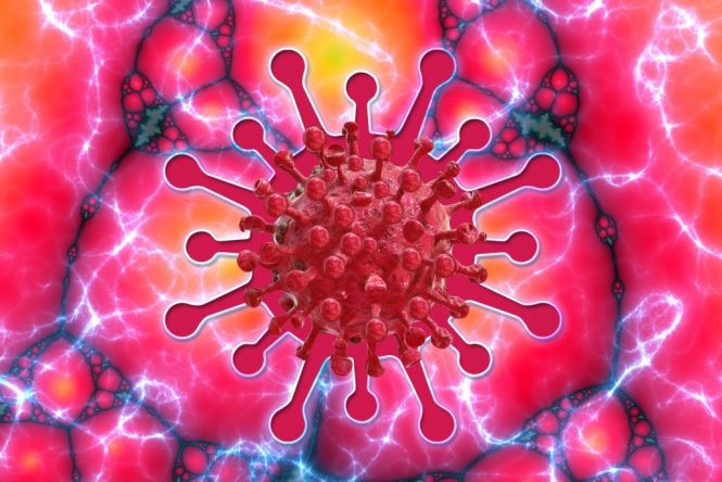 illustration of coronavirus