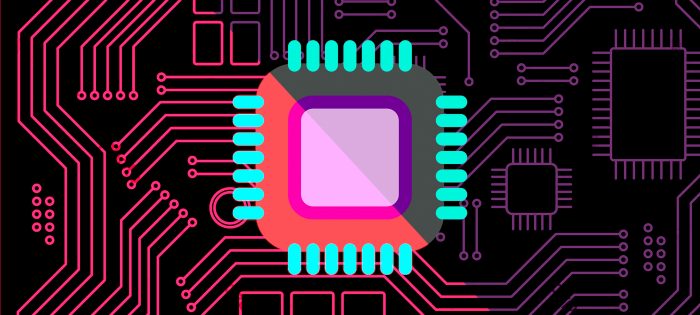 illustration of computer chip