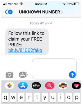 Have you been getting scammy text messages?