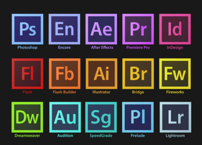 Adobe creative icons