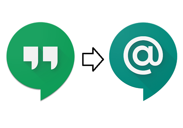 Icons for Google Hangouts and Google Chat