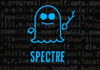 Spectre ghost image over code in background