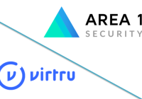 Area 1 and Virtru logos