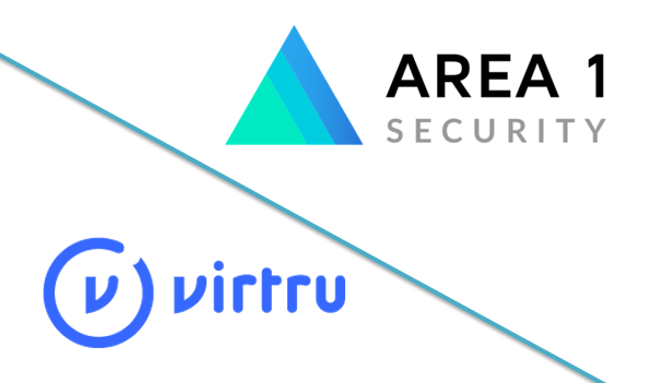 Area 1 and Virtru logos