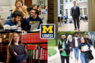 A collage of UMSI students and activities.