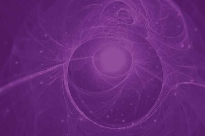 Abstract purple circles on a purple background