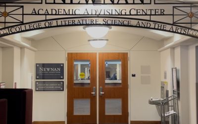 The entryway to the Newnan Academic Advising Center