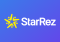 blue background with white text "StarRez" next to a yellow star logo