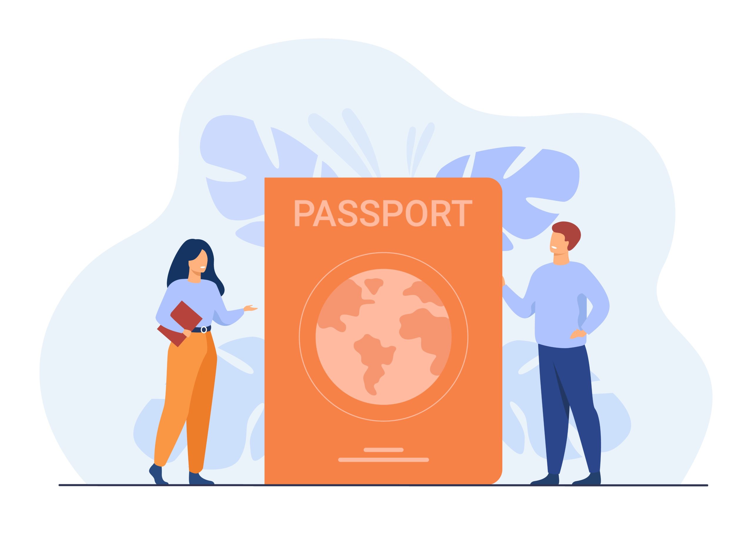 Person getting ID document.