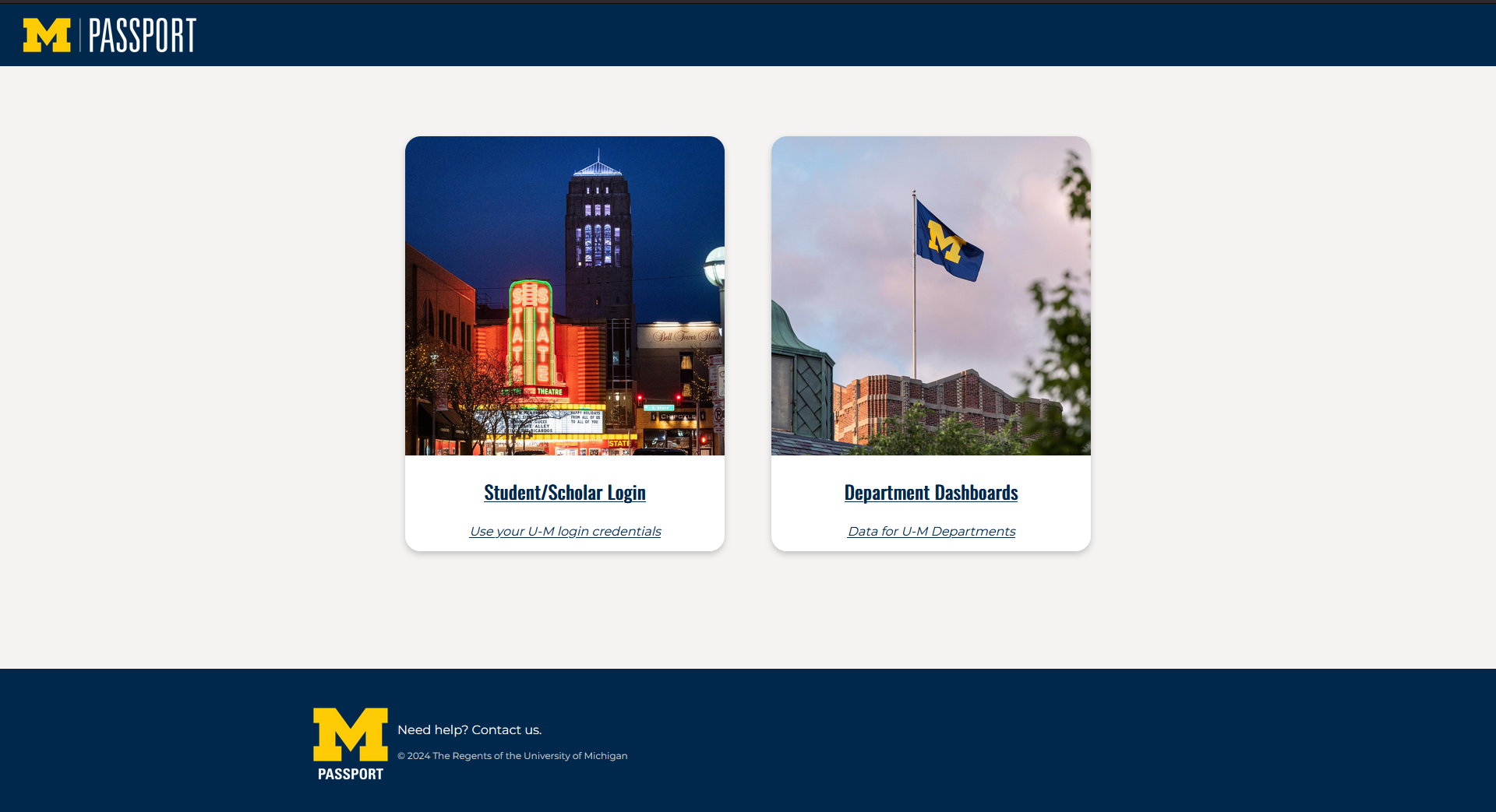 The International Center M-Passport portal allows international students and scholars to submit immigration-related requests to the International Center more easily.