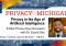 Privacy at Michigan: Privacy in the Age of Artificial Intelligence. A data privacy day discussion with Dr. Dauvik Das on January 28, at noon.