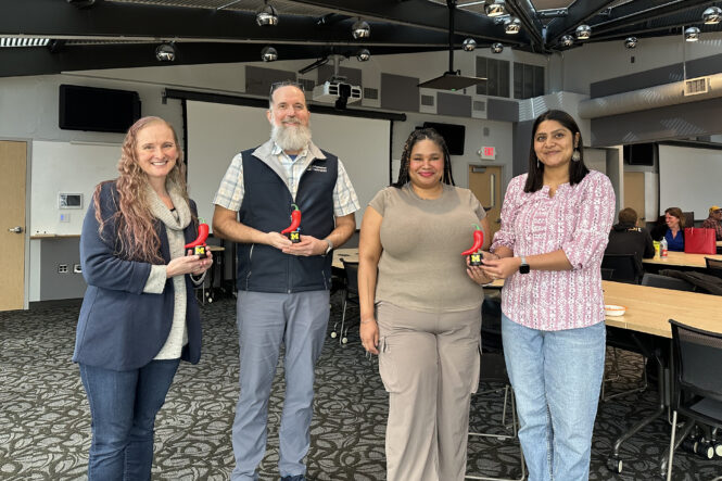 From left to right: Jennifer Herron, Don DuChateau II, Tyra High, and Jeenali Kothari
