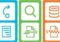 A series of blue, green, and orange squares representing the Big Collection
