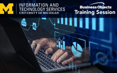 Information and Technology Services presents BusinessObjects training with the Data Science Practice team