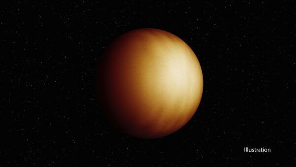 Illustration of the exoplanet WASP-18b