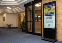 Example of Digital Sign: 55” Freestanding Kiosk version(Portrait Orientation)