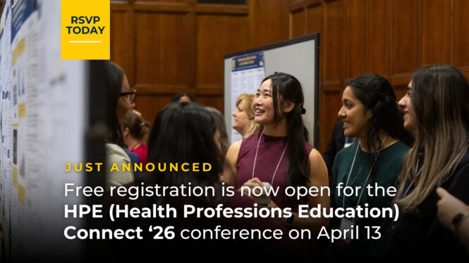 RSVP for the free Health Professions Educations Connect conference on April 13