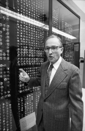 Professor Arthur Burks, founder of U-M's Logic of Computers Group, which was established in 1956.