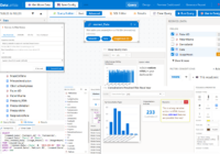Home page of Data LaVista displays various charts and data sources.
