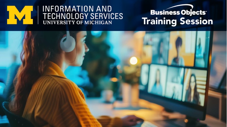 Information and Technology Services presents BusinessObjects training with the Data Science Practice team