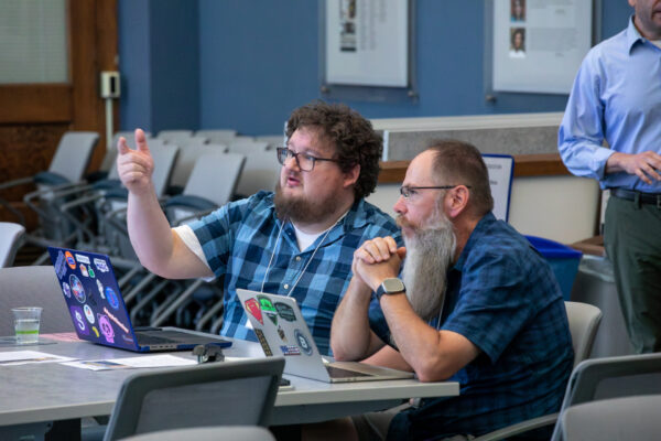 Participants engaging in conversation